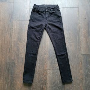 Banana Republic No-Fade Black Skinny Jeans